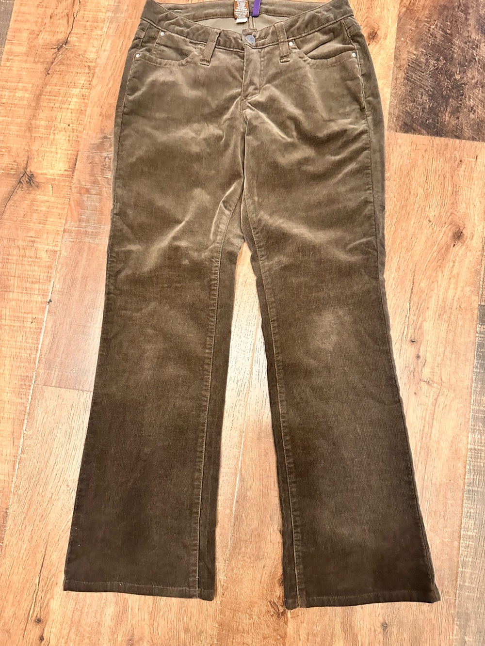 Jag strecth fine whale cord jeans size 4 brown